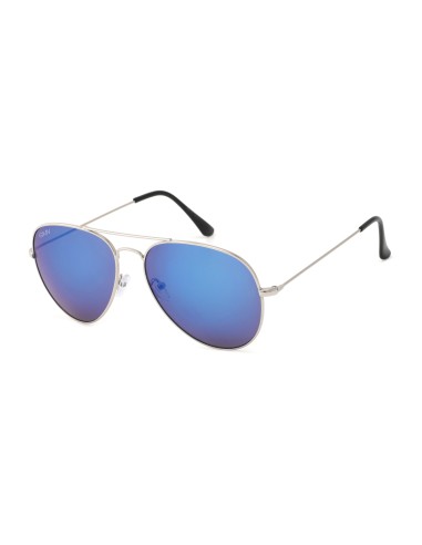 (110-5) Silver - Blue Mirror  (110-5) Silver - Blue Mirror