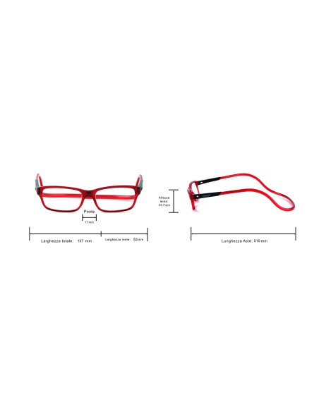 CHARRO® Delaware Reading Glasses with Neck-Hanging Temples