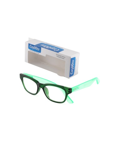 Corpo-otto Occhiali da Lettura Classic Verde-Verde Chiaro +3,50 Corpo-otto Occhiali da Lettura Classic Verde-Verde Chiaro +3,50
