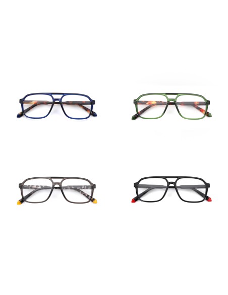 Corpo-otto Occhiali da Lettura Power Verde-Tartaruga +3,50