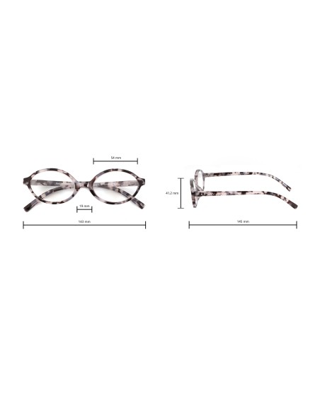 GianMarcoVenturi Women's Oval Reading Glasses Toarmina
