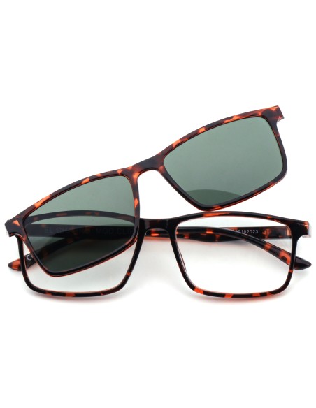 CHARRO® Reading Glasses with Magnetic Clip-On Sunglasses