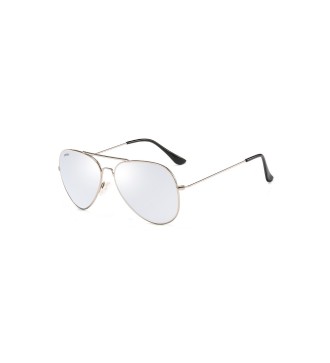 Occhiali da Sole Aviatore  204B Argento-Lenti Argento Specchiate