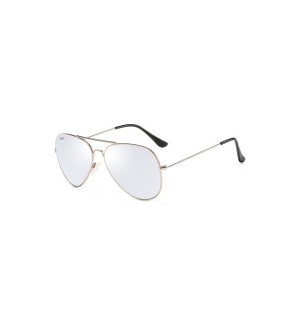 Occhiali da Sole A Goccia 2208 Argento-Lenti Argento Specchiate