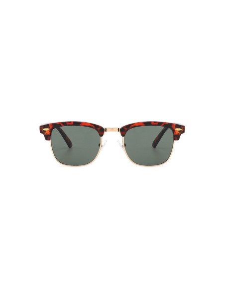 Online Sunglasses -  2702 Havana-Green Lenses